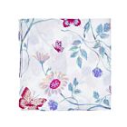 D. Porthault Handkerchief Printed Fleurs Et Papillons Turquoise