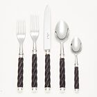 French Flatware Tonga Black Stainless 5-Piece Setting