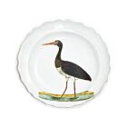 John Derian Bird Deep Plate Black Stork