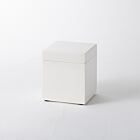 Lacquer White Q-Tip Box
