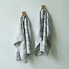 Multi-Stripe Towel Graphite Linen