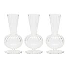 Kim Seybert Glass Tess Clear Bud Vase Set/3