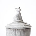 Astier de Villatte Candle Lid Grand Chalet Cat for Ceramic Candles