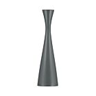 Wooden Candle Holder Gunmetal Grey Tall