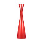 Wooden Candle Holder Oriental Red Tall