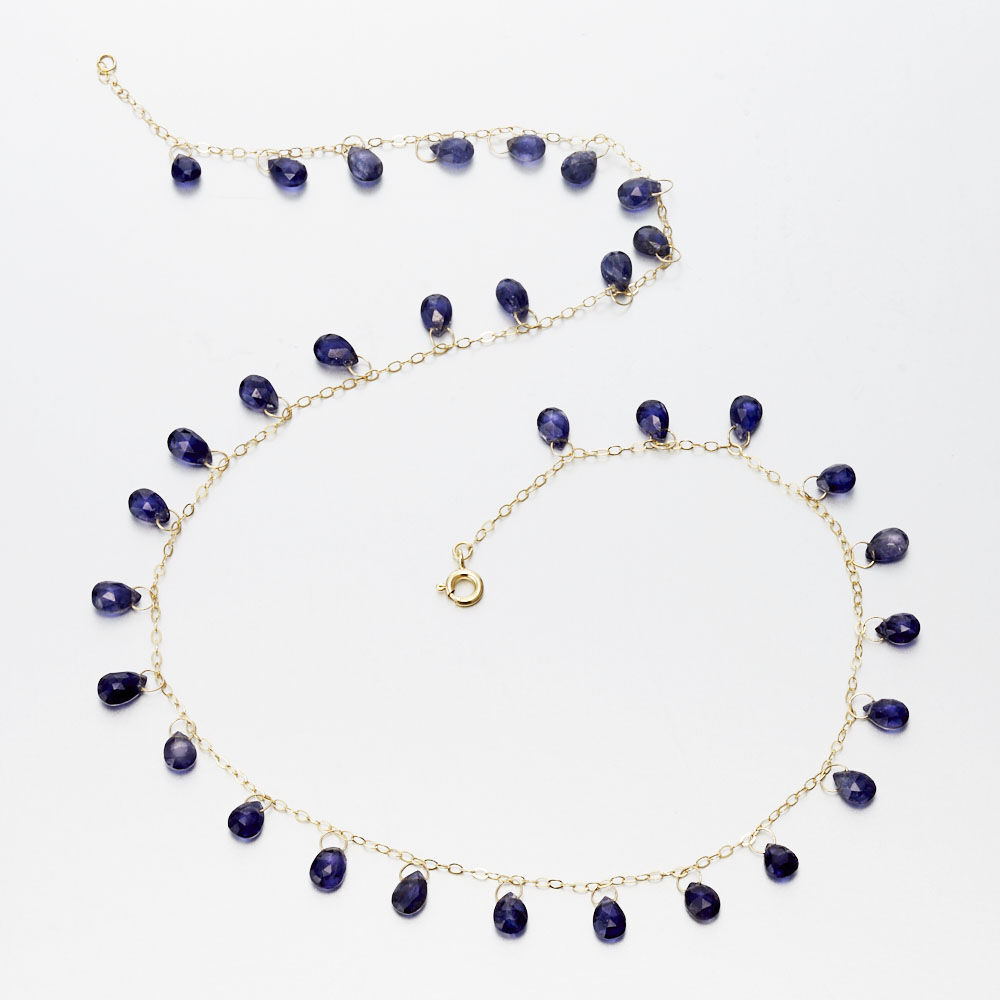 14K Iolite Necklace