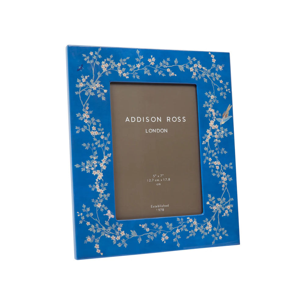 Addison Ross Chinoiserie Blue Frame 5x7