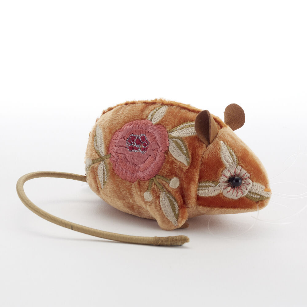 Anke Drechsel Silk Velvet Animal Mouse Tangerine