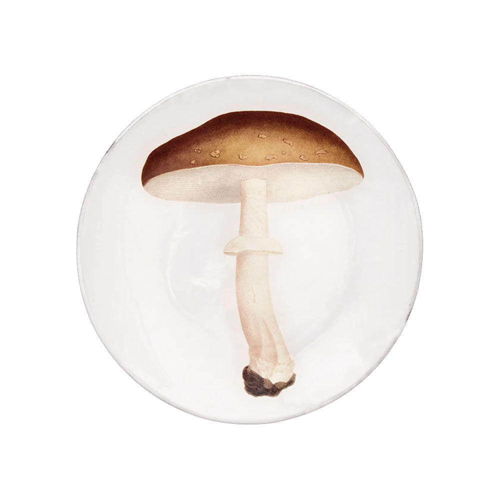 Astier de Villatte John Derian きのこ　プレート John Derian Mushroom Dinner Plate Agaric Blanc Fauve