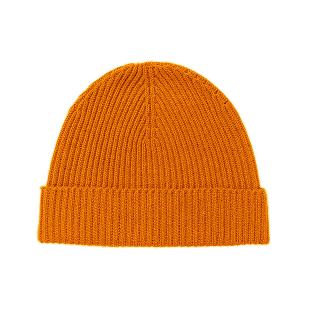 Johnstons of Elgin Cashmere Unisex Beanie Burnt Orange
