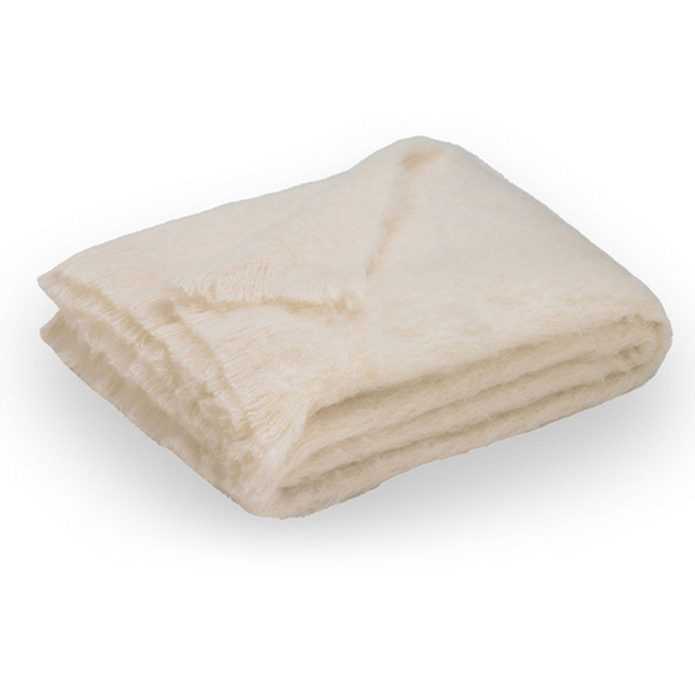 Lands Downunder Brushed Alpaca Throw Cream