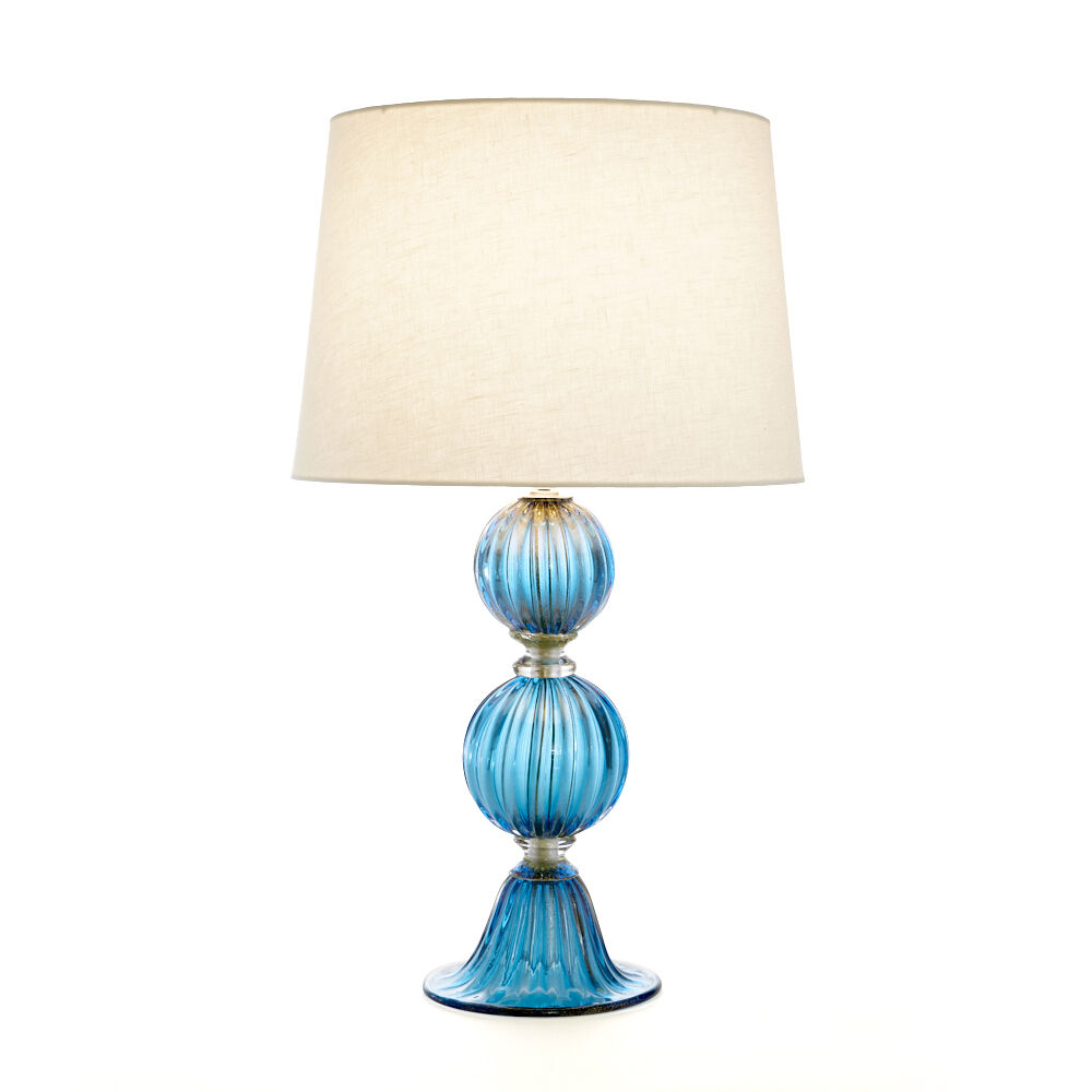 Murano Glass Two Spheres Table Lamp