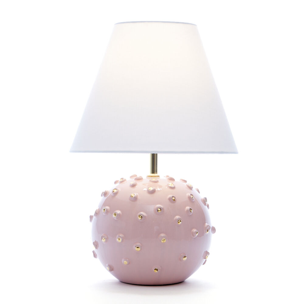 Grey and pink table lamp best sale