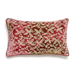 Anke Drechsel Silk Velvet Pillow Jill Shaded Light Rouge 12x20
