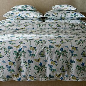 Matouk Baudin Butterfly Prussian Blue Bed Collection