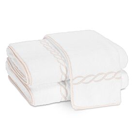 Matouk Towel Collection Classic Chain Blush