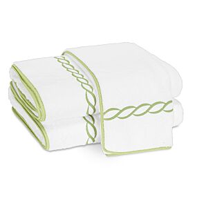 Matouk Towel Collection Classic Chain Green Spring