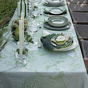 French Promenade Imperiale Green Tablecloth