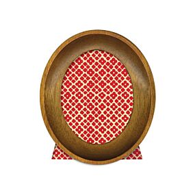 Cavallini Florentine Walnut Oval Frame 3"