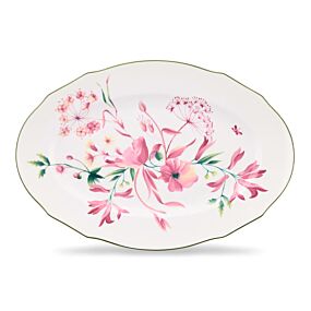 Ginori Florenza Rosa Malva Oval Platter Large