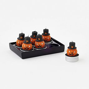 Halloween Pumpkin with Hat Tealight Box/6