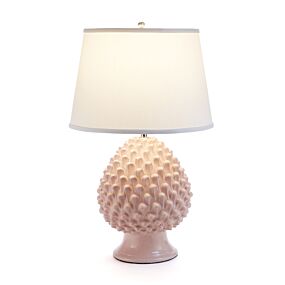 Italian Table Lamp Pinecone Baby Pink