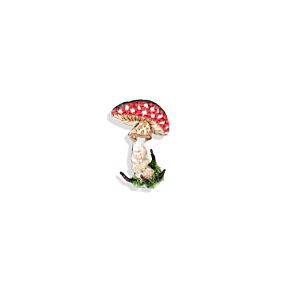 Artisan Brooch Pin Fly Mushroom