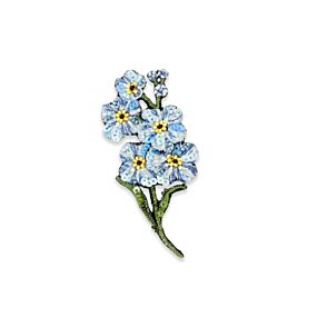 Artisan Brooch Pin Forget-Me-Not