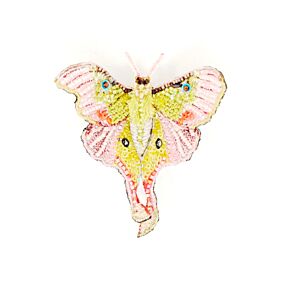 Artisan Brooch Pin Moon Moth