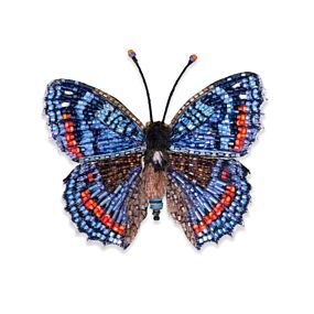Artisan Brooch Pin Red-Spotted Admiral Butterfly