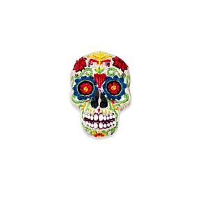 Artisan Brooch Pin Sugar Skull