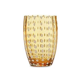 Artisan Glass Perle Tumbler Amber