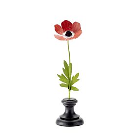 Artisan Metal Flower Anemone Red