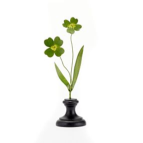 Artisan Metal Flower Clover Double