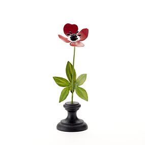 Artisan Metal Flower Poppy Red Small