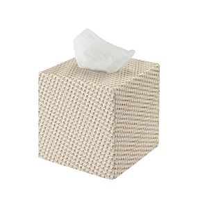 Bodrum Rattan Tissue Box Beige