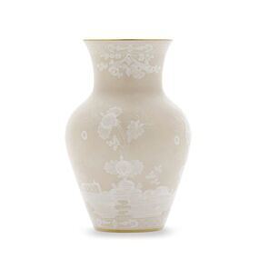 Ginori Oriente Italiano Meringa Gold Rim Ming Vase