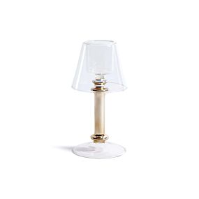 Glass Tealight Lamp Gold