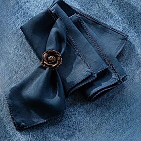 Juliska Berry Scallop Napkin Navy
