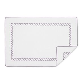 Matouk Bath Mat Classic Chain Lilac 24x36"
