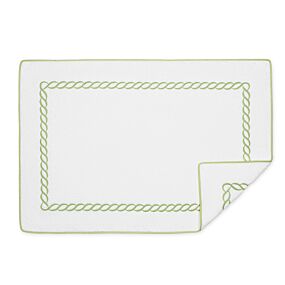 Matouk Bath Mat Classic Chain Spring Green 24x36"