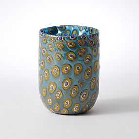 Murrine Glass Tumbler Turquoise