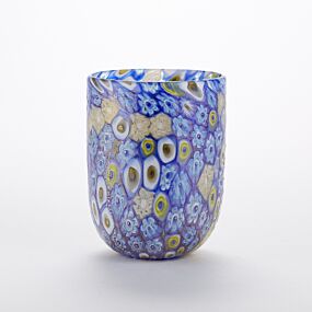 Murrine Glass Tumbler Indigo