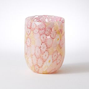 Murrine Glass Tumbler Pink