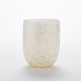 Murrine Glass Tumbler White