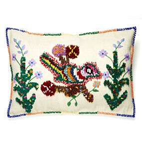  Nathalie Lete Pillow Bird Ecru 26x36"