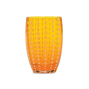 Artisan Glass Perle Tumbler Orange