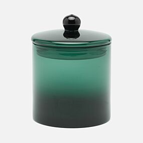 Pigeon & Poodle Glass Darby Canister Smokey Green Large