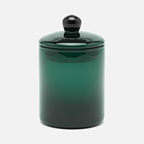 Pigeon & Poodle Glass Darby Canister Smokey Green Medium